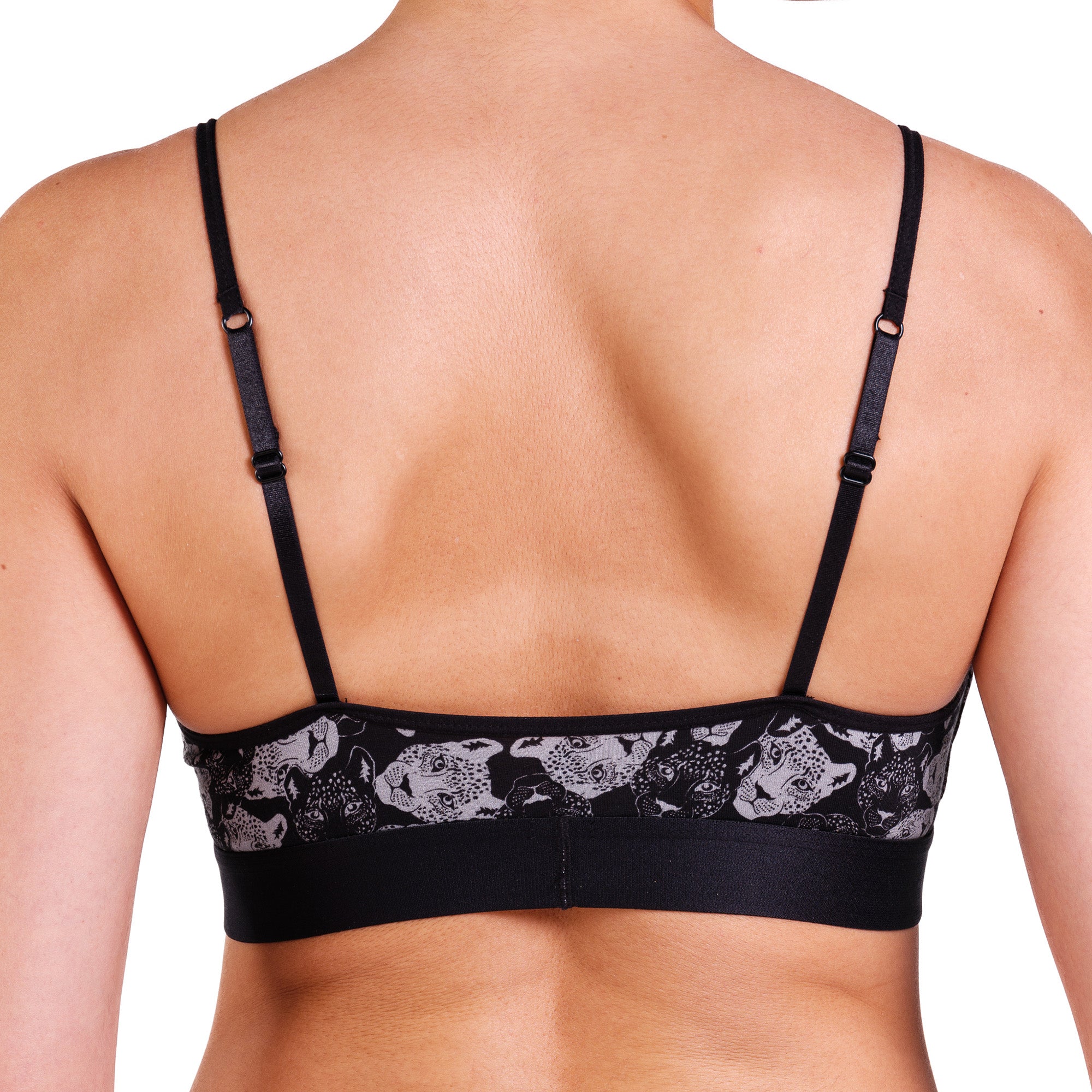 Black Cheetah Bra & String Bundle