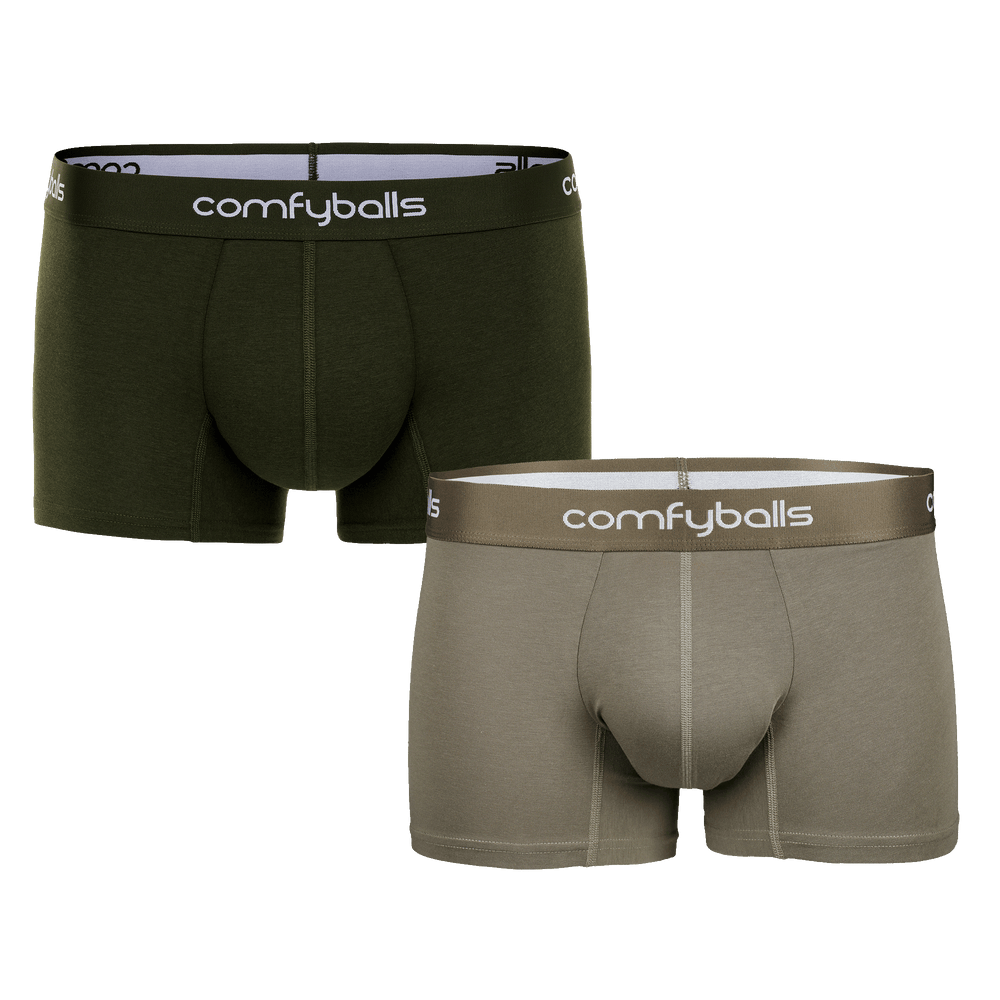 Olive Green & Green Boxers Duo REGULAR