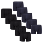 Navy & Black No Show 10-Pack LONG