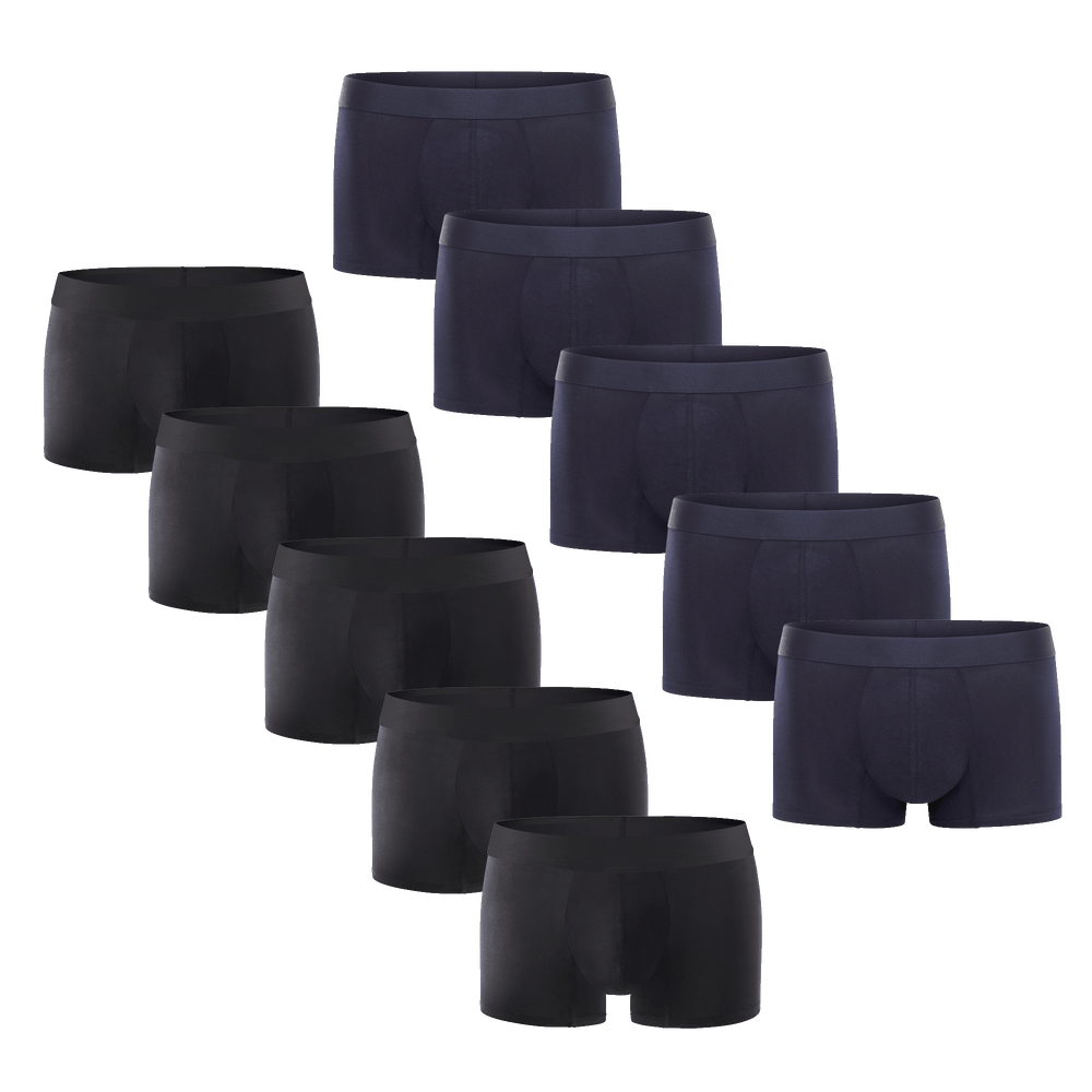 Navy & Black No Show 10-Pack REGULAR