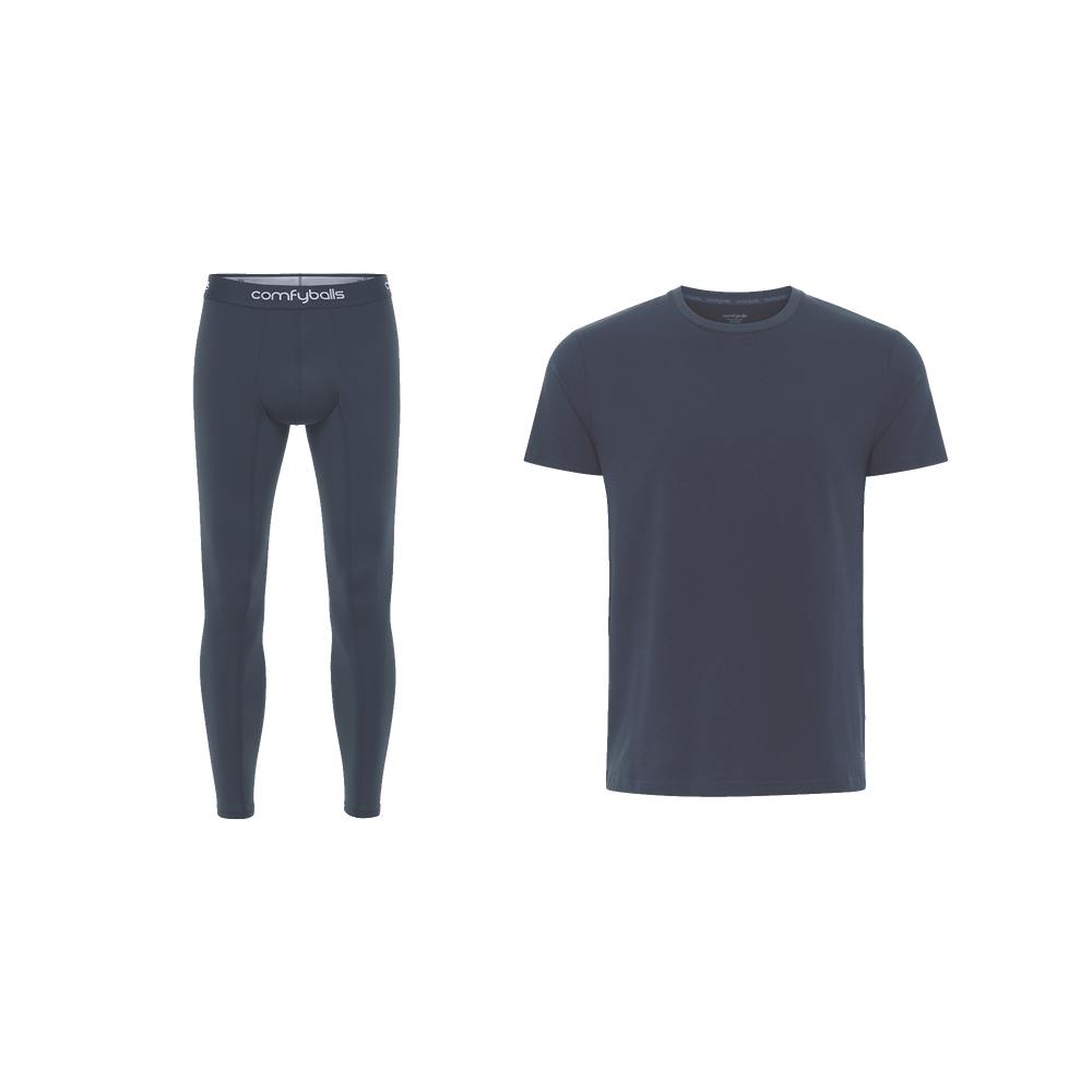 Dusty Blue Long John & Tee Bundle