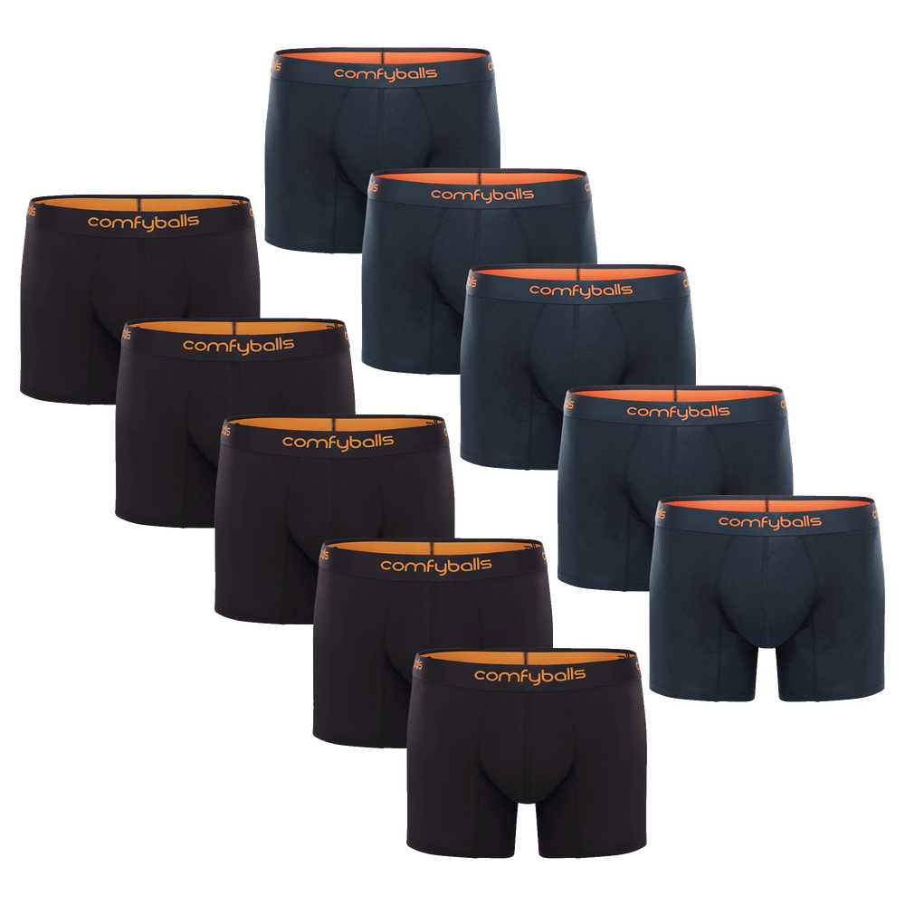 Tangerine & Charcoal 10-Pack LONG