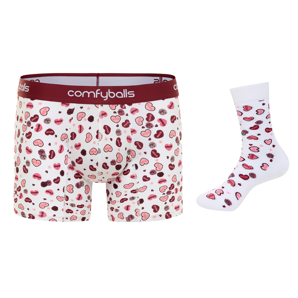 Valentine Boxer & Socks Bundle