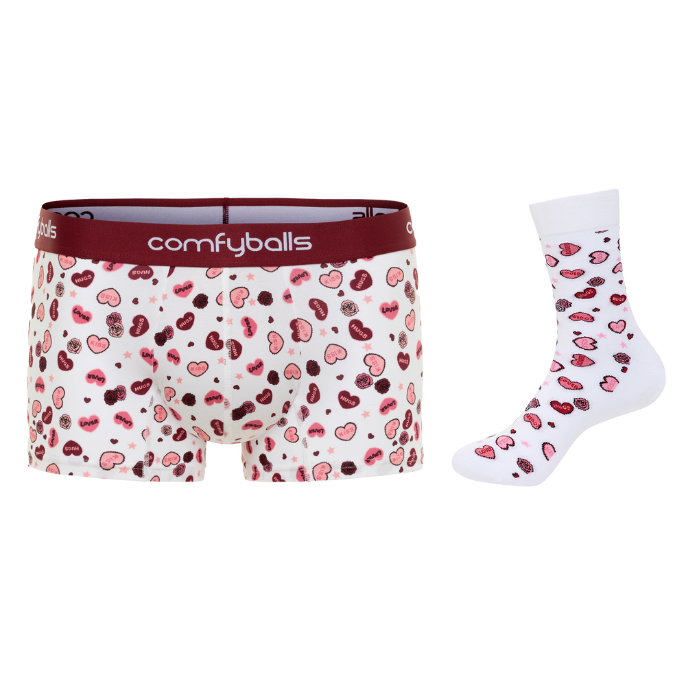 Valentine Boxer & Socks Bundle